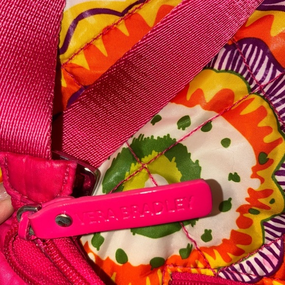 Vera Bradley Puffer Crossbody Purse Bag Quilted Clementine Preppy cottage fairy - Picture 7 of 9